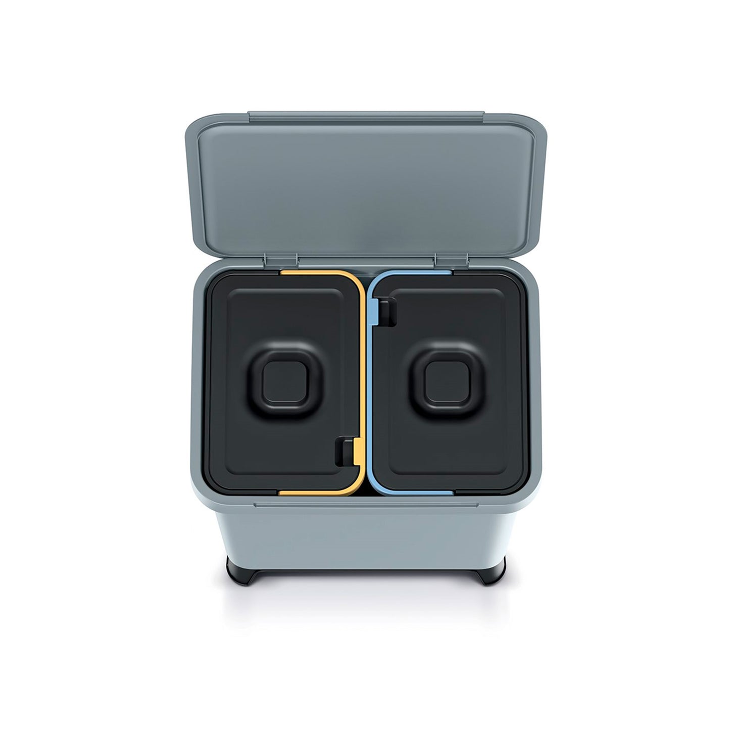 Sistema Clasificador De Reciclaje 2x10l Color Gris Keden