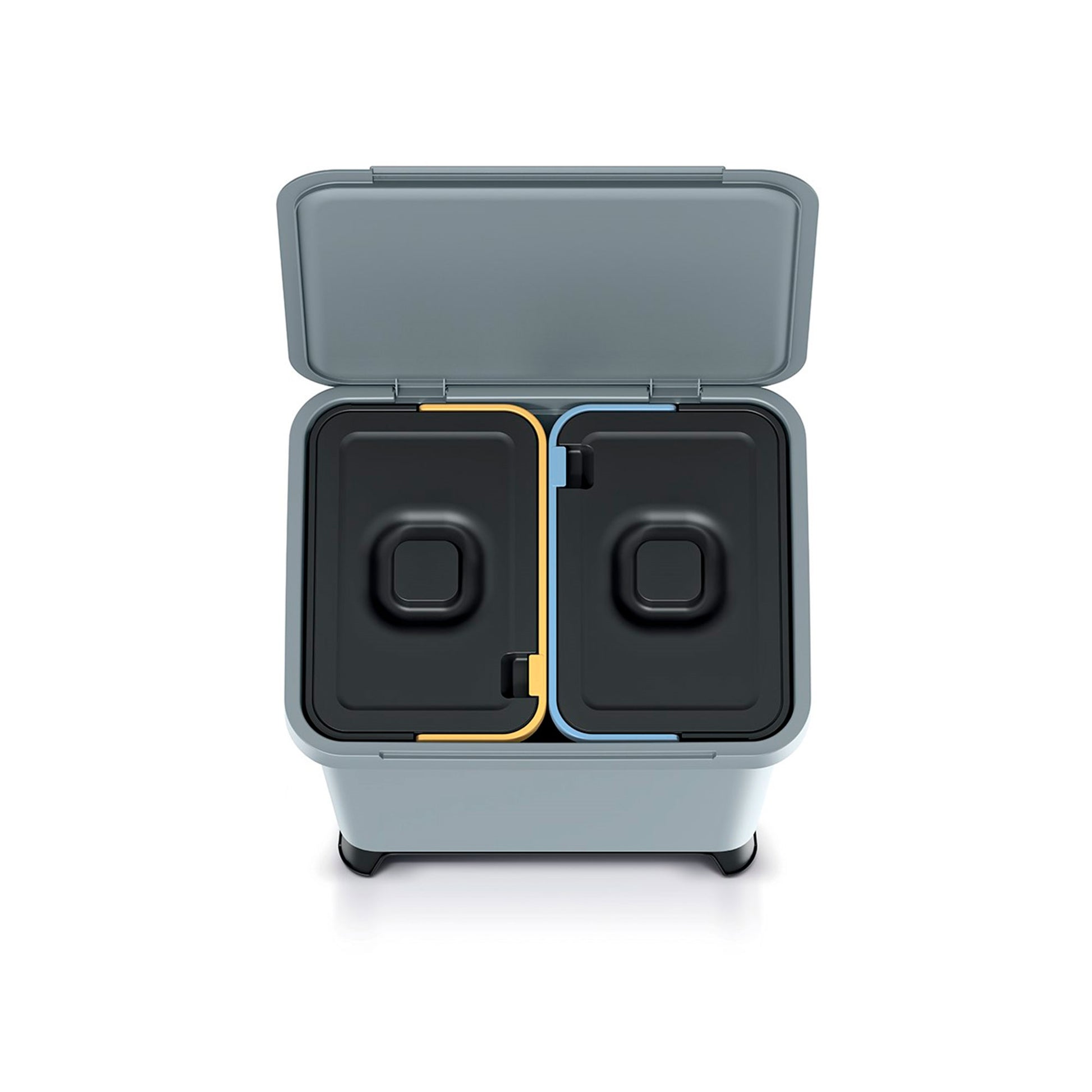 Sistema Clasificador De Reciclaje 2x10l Color Gris Keden_4