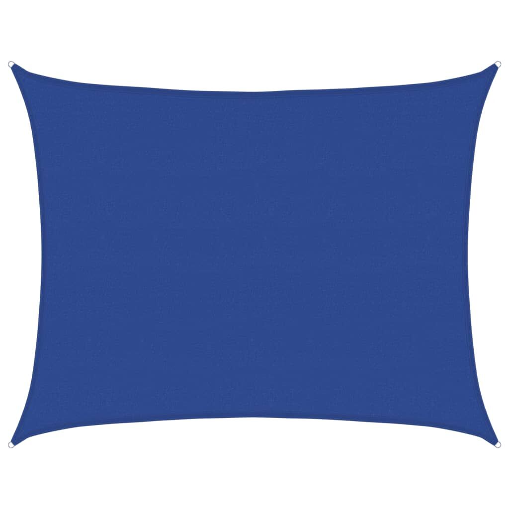 Vidaxl Toldo De Vela Rectangular Hdpe Azul 160 G/m² 6x8 M_0