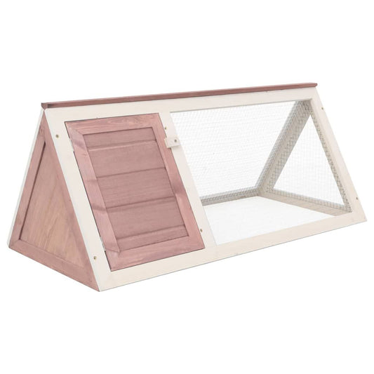 Vidaxl Conejera Jaula De Animales De Madera Marrón_0