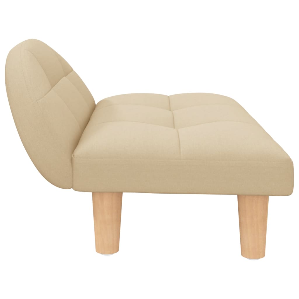 Cama Para Perros De Tela Crema 70x52x30 Cm / Vetonek_4
