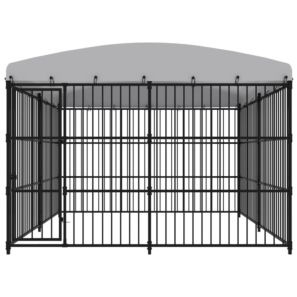 Vidaxl Perrera De Exterior Con Techo 300x300x210 Cm_1