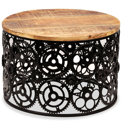 Mesa De Centro De Madera Maciza De Mango 60x40 Cm_1