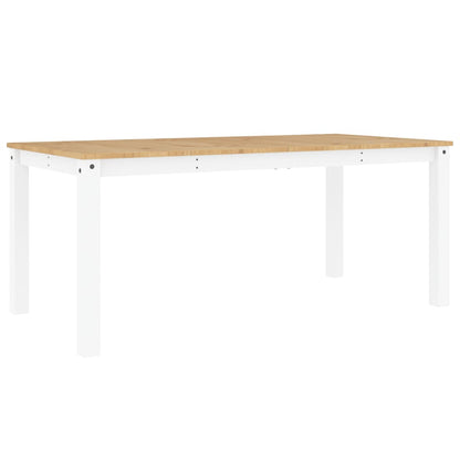 Mesa De Comedor Panama Madera Maciza Pino Blanco 180x90x75 Cm_4