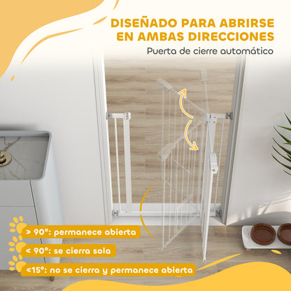 Pawhut Barrera De Seguridad De Perros Escaleras Puertas 74-80 Cm Altura 91,4 Cm_4