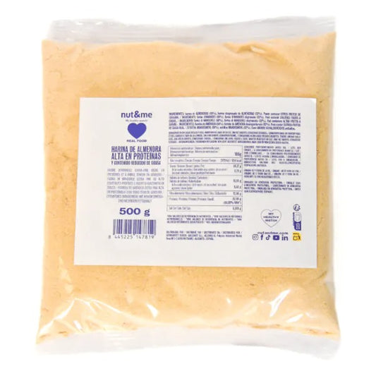 Harina de almendra alta en proteína Nut&me 500 g