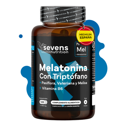 Melatonina Con Triptófano Sevens Nutrition. Mejora El Sueño._0