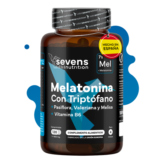 Melatonina Con Triptófano Sevens Nutrition. Mejora El Sueño._0