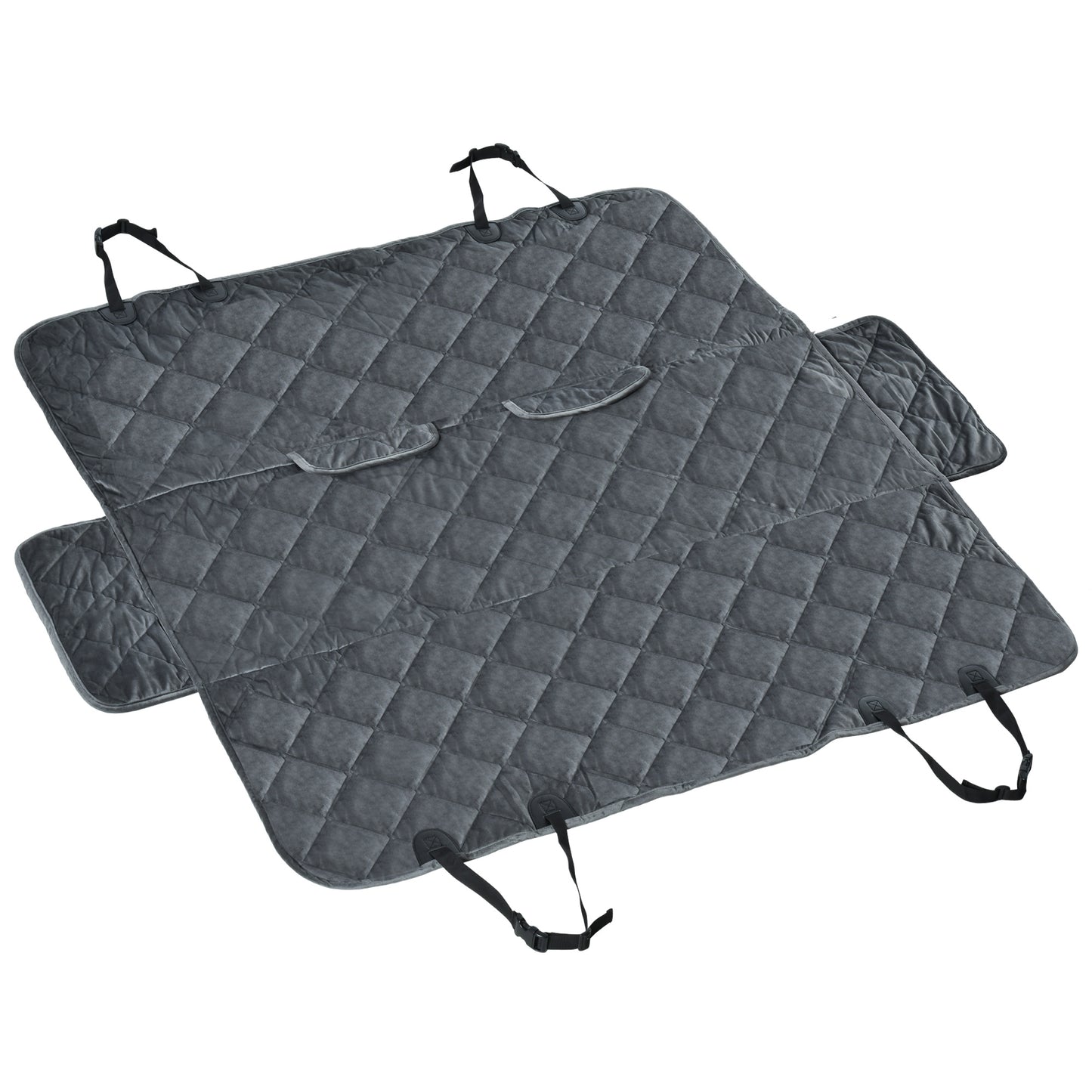 Pawhut Funda De Asiento De Coche Para Perros Antideslizante Con Anclajes_0