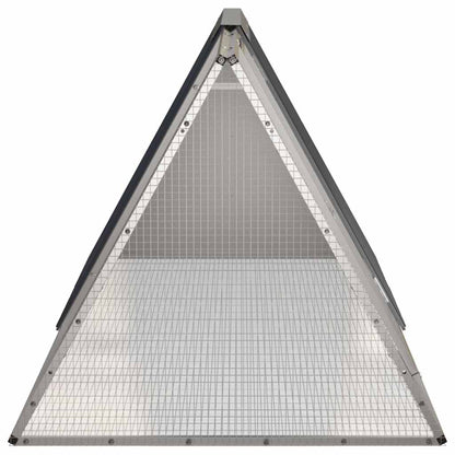 Jaula De Conejos Acero Galvanizado Antracita 201,5x80,5x71 Cm_3