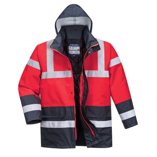 Parka De Alta Visibilidad Contrast Traffic / L / Amarillo-verde_0