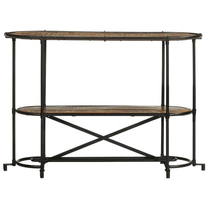 Mesa Consola Madera Maciza Reciclada 110x42x76 Cm_2