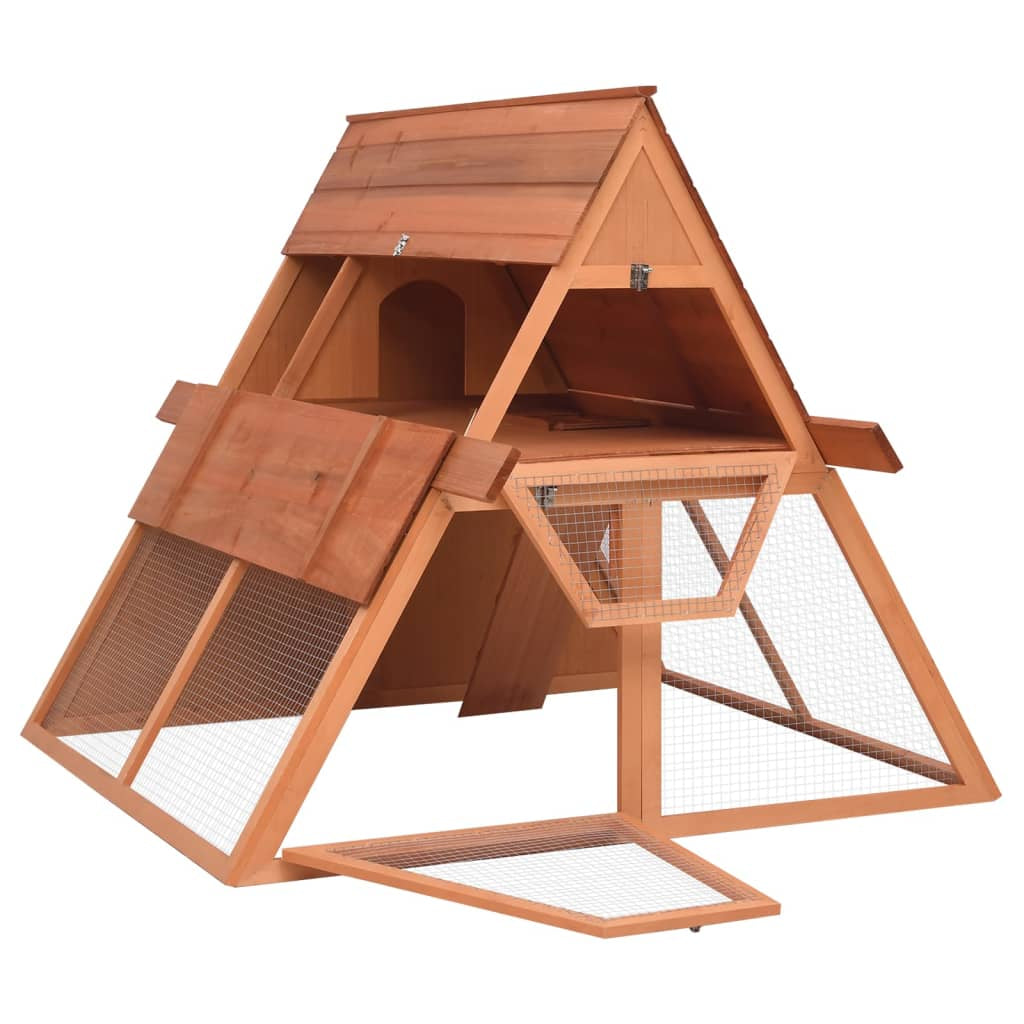 Vidaxl Conejera De Madera Maciza De Abeto 152x127x109,5 Cm_1