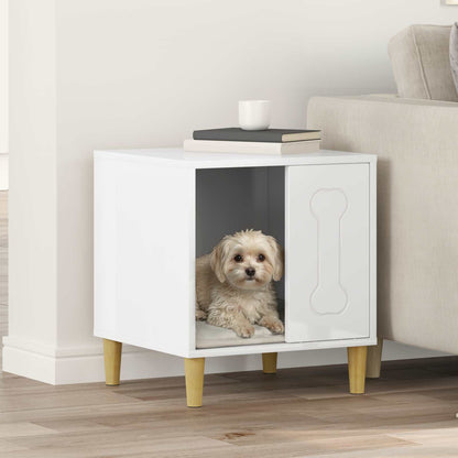 Casa Para Perros Brillante 44 X 42 X 49 Cm Madera De Ingeniería_1