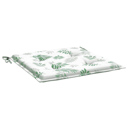 Vidaxl Cojines De Silla 4 Uds Tela Estampado De Hojas 50x50x3 Cm_3