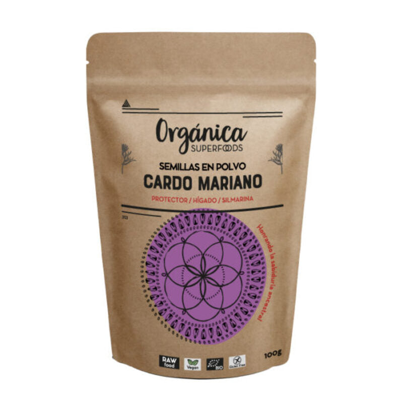 Semillas De Cardo Mariano En Polvo Raw Sin Gluten Bio 100g_0