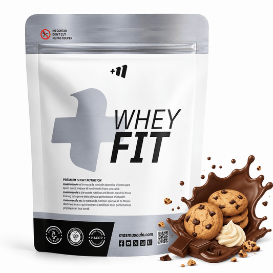 Whey Fit - 1kg - Choco-galleta - Aumenta La Masa Muscular - Masmusculo_0