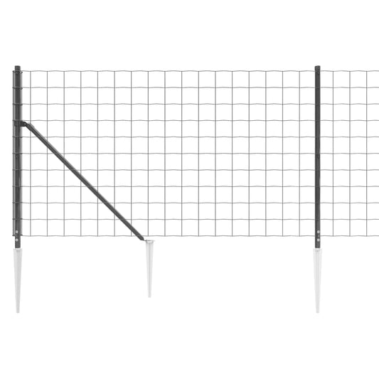 Cerca De Alambre Con Pinchos De Anclaje Gris Antracita 1x25 M / Vetonek_0