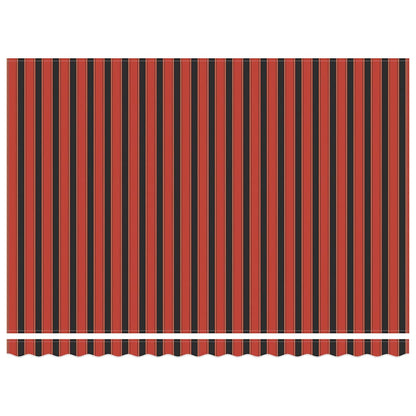 Toldo Retráctil Aluminio Y Tela Naranja Y Marrón 4x3 M_3