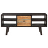 Mesa De Centro De Madera Maciza Reciclada 100x50x45 Cm
