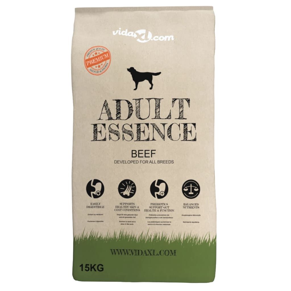 Vidaxl Comida Seca Para Perros Adult Essence Beef 2 Uds 30 Kg_1