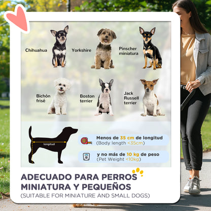 Pawhut Carrito Para Perros Plegable Con Cesta De Almacenaje 75x45x97 Cm Azul_3