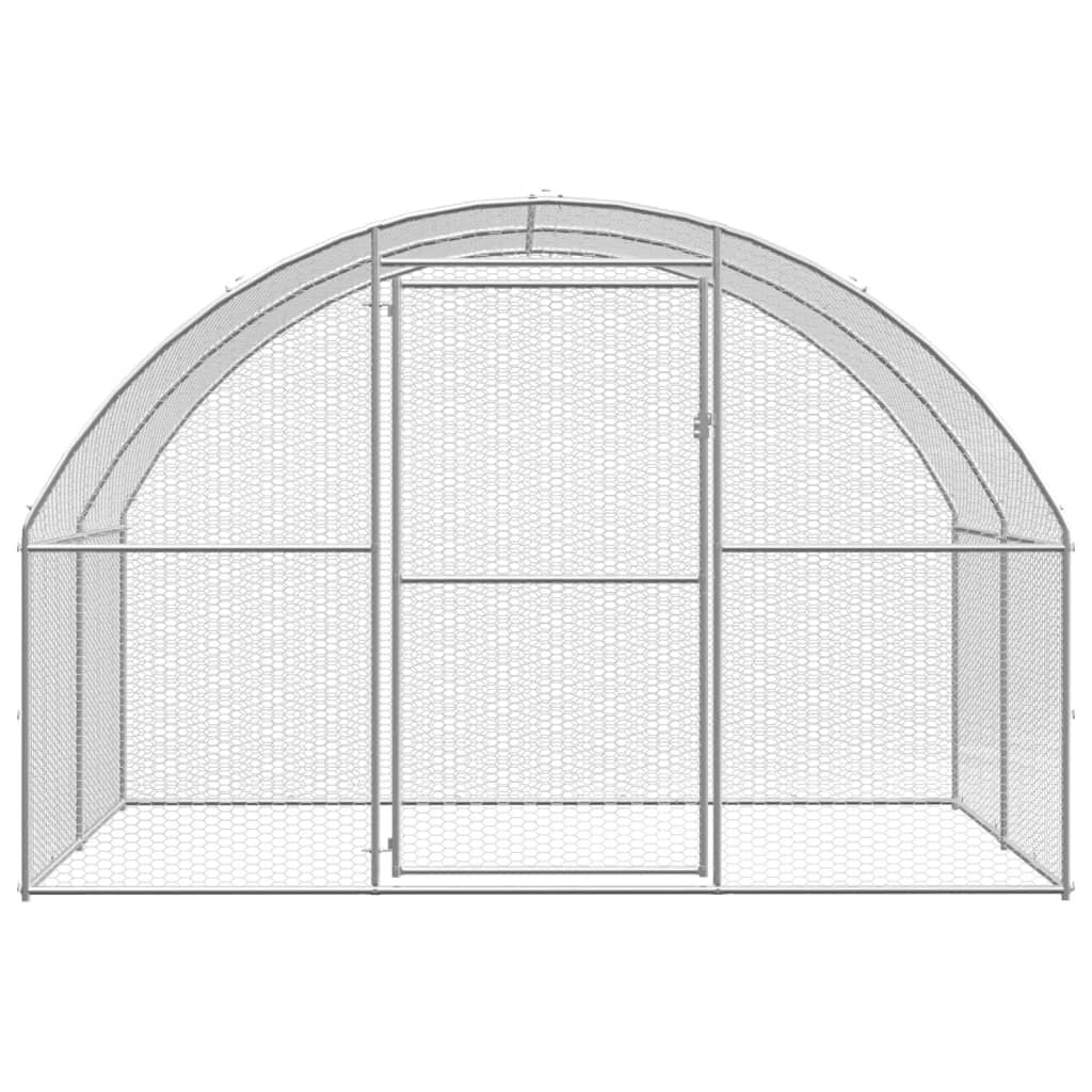 Vidaxl Gallinero De Exterior De Acero Galvanizado 3x4x2 M_4