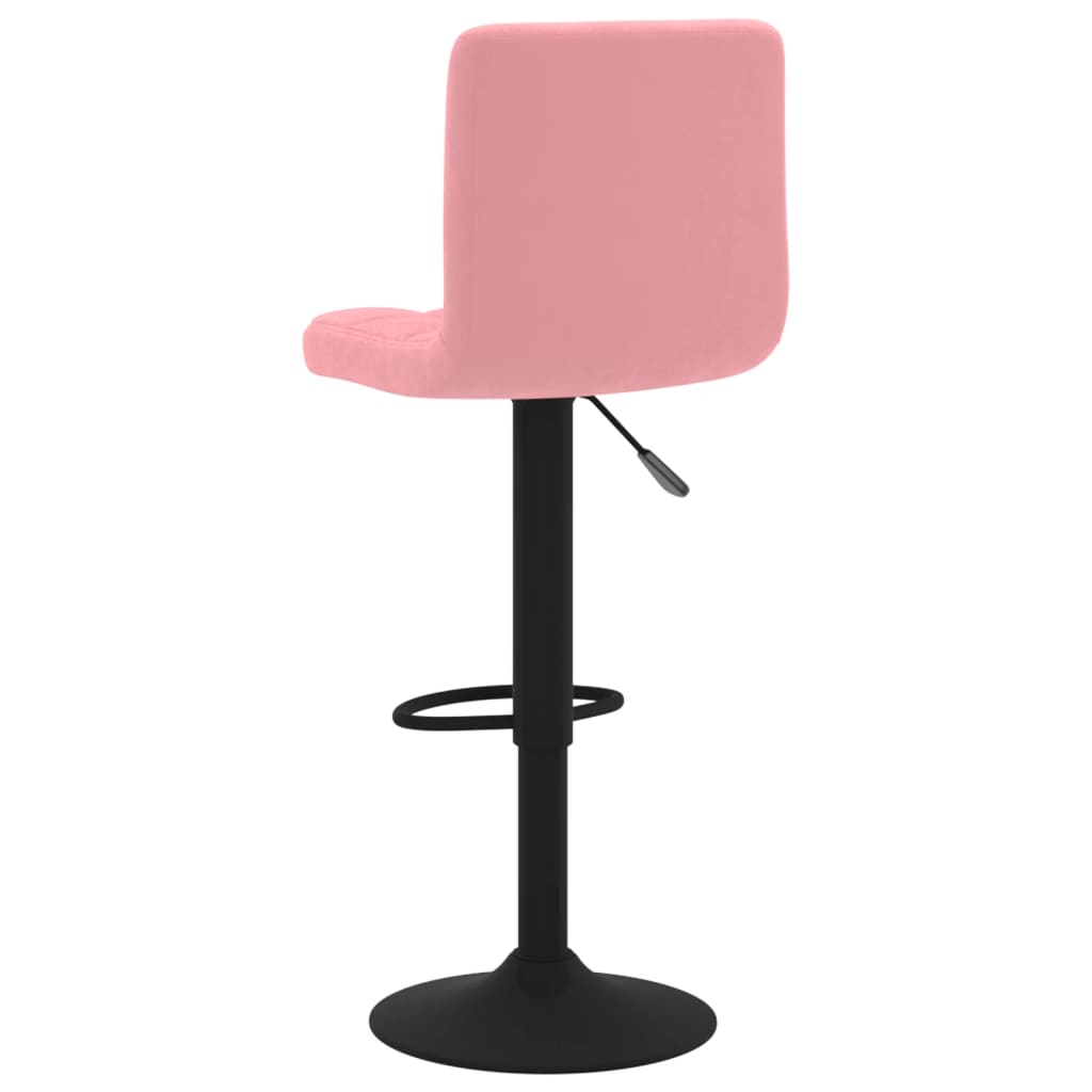 Taburete De Cocina De Terciopelo Rosa_3