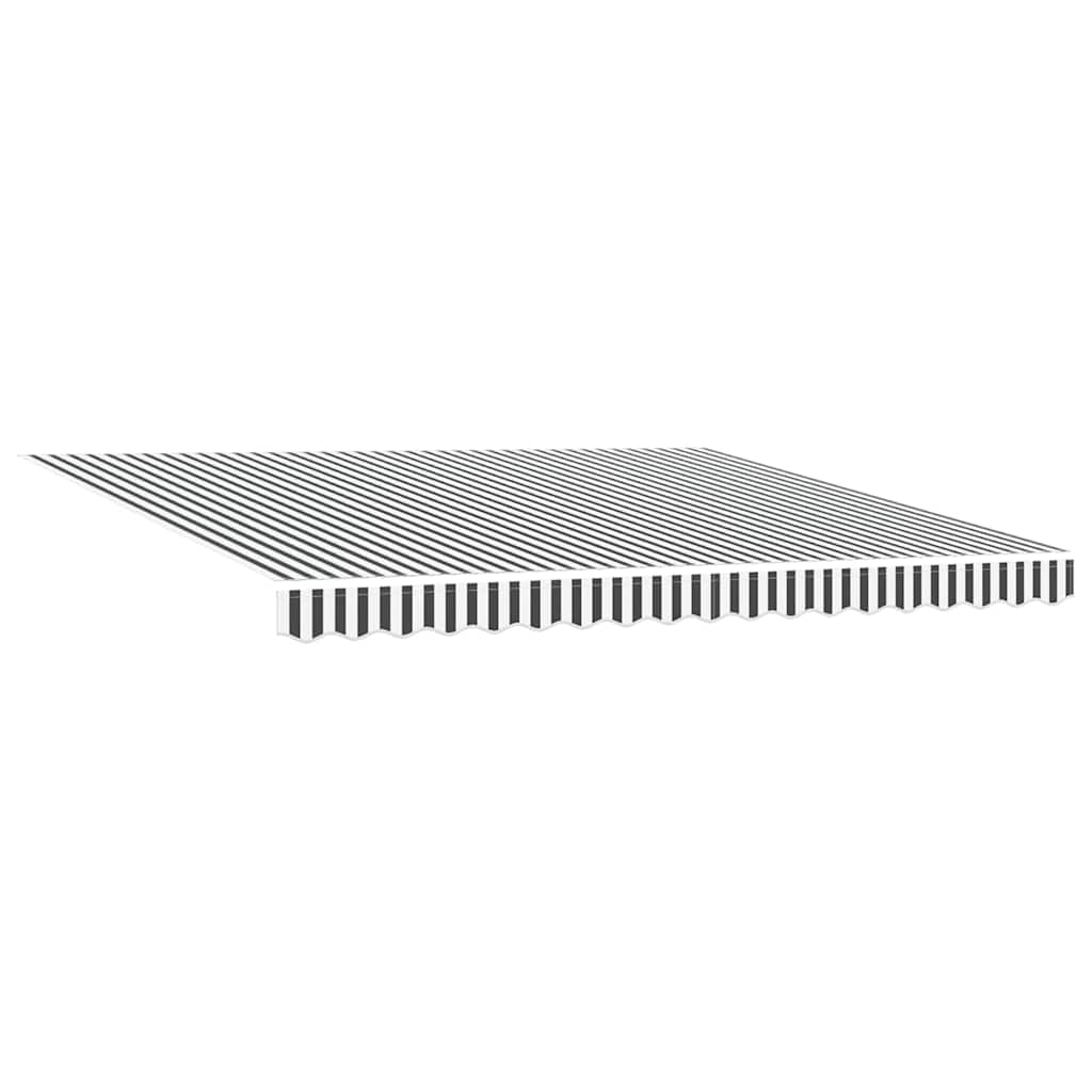 Toldo Retráctil Aluminio Y Tela Gris Antracita Y Blanco 4x3 M_3