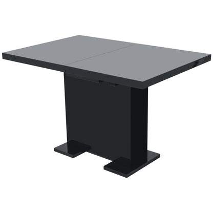 Mesa De Comedor Extensible Negra Con Brillo_2