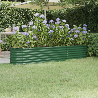 Jardinera Arriate Acero Galvanizado Verde 224x40x36 Cm_1