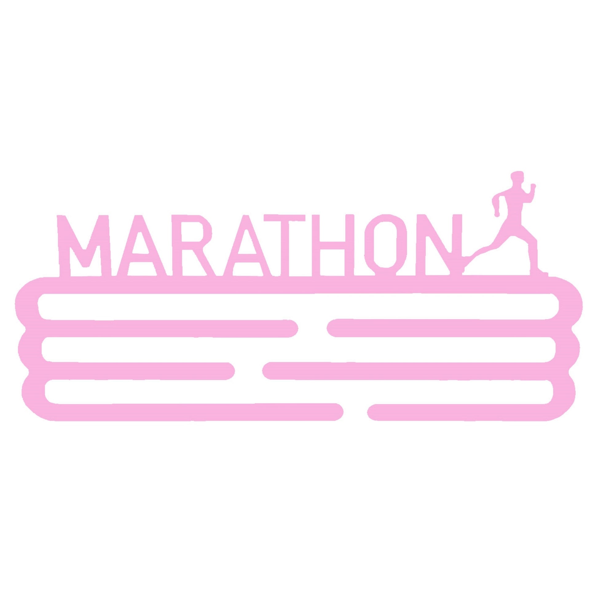 Medallero Maratón Rosa Palo Well Home Para 15 Medallas - Regalo Chic Para Runners_0