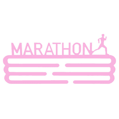 Medallero Maratón Rosa Palo Well Home Para 15 Medallas - Regalo Chic Para Runners_0