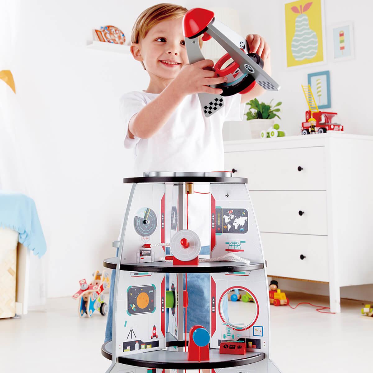 Juego Construction Four-stage Rocket Ship Hape_3