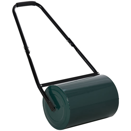Outsunny Rodillo Para Césped Ancho 50cm Ø30cm De 30l Con Mango En U Verde Oscuro_0