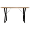 Mesa De Comedor De Madera Maciza Reciclada 140x80x76 Cm