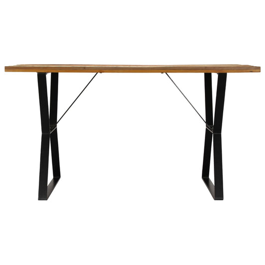 Mesa De Comedor De Madera Maciza Reciclada 140x80x76 Cm_0