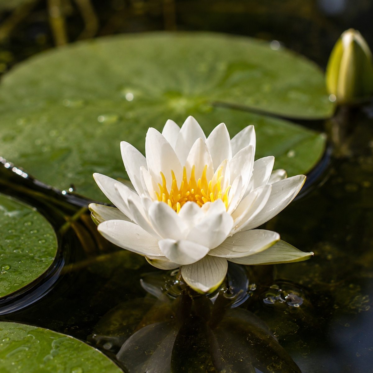 Nenúfar Enano Blanco - Nymphaea - 1x Nenúfar Multiflor Con Cesta_2