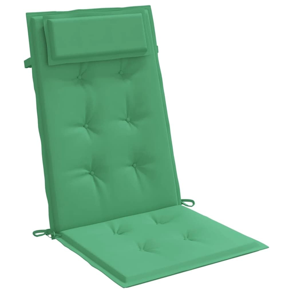 Vidaxl Cojines De Silla Con Respaldo Alto 6 Uds Tela Oxford Verde_3