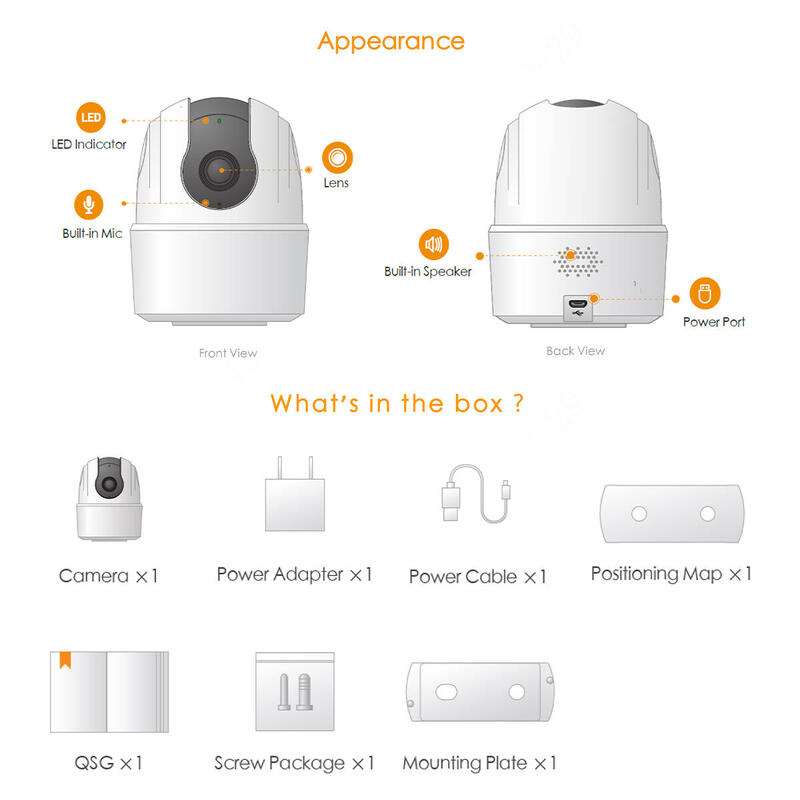 Dahua Imou Ranger 2c Ipc-ta22cp-d Cámara Ip De Interior Con Movimiento Horizontal Y Vertical, 2mp Full Hd, Blanco_3