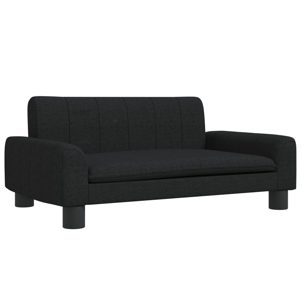 Cama Para Perros De Tela Negra 70x45x30 Cm / Vetonek_3