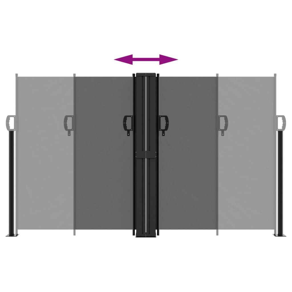 Vidaxl Toldo Lateral Retráctil Gris Antracita 140x600 Cm_4