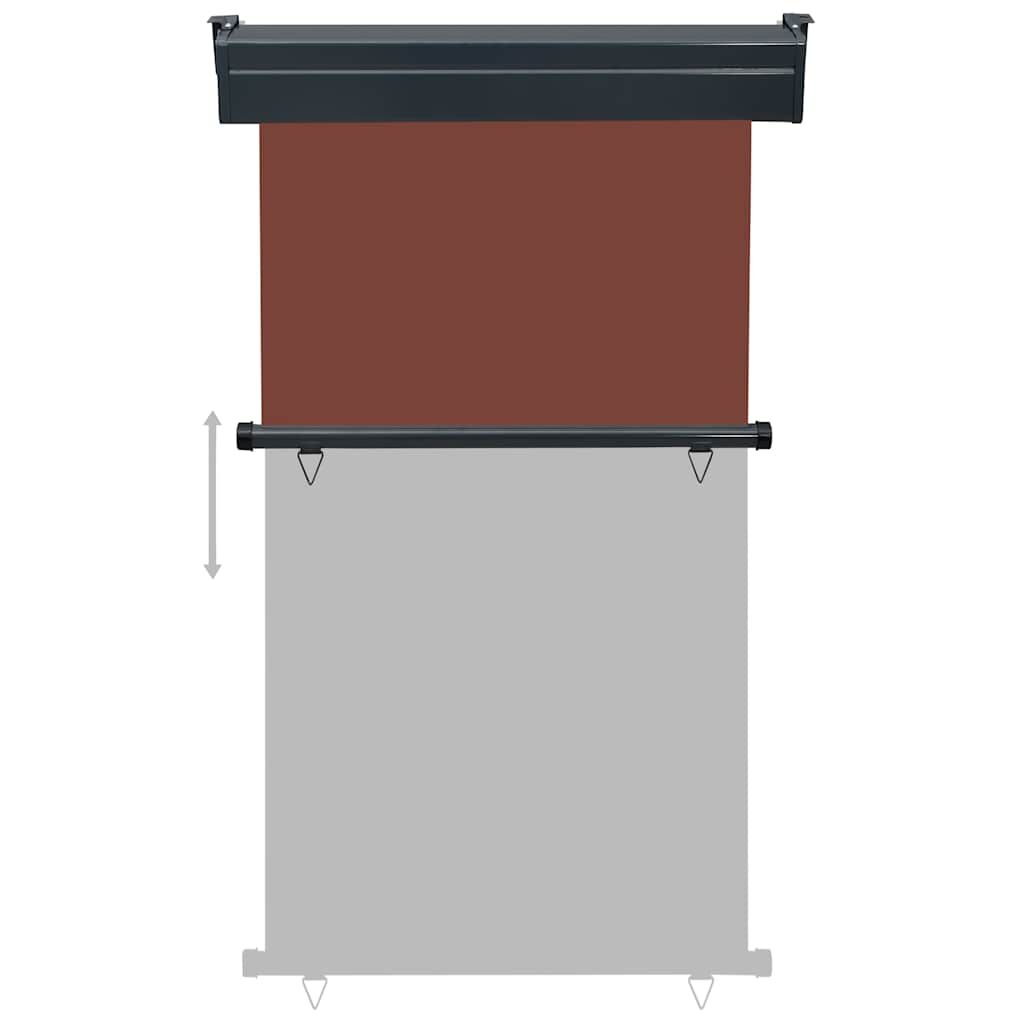 Vidaxl Toldo Lateral De Balcón Marrón 105x250 Cm_4