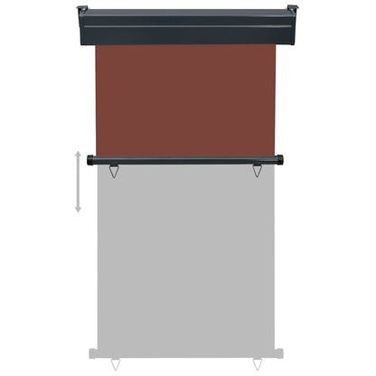 Vidaxl Toldo Lateral De Balcón Marrón 105x250 Cm_4