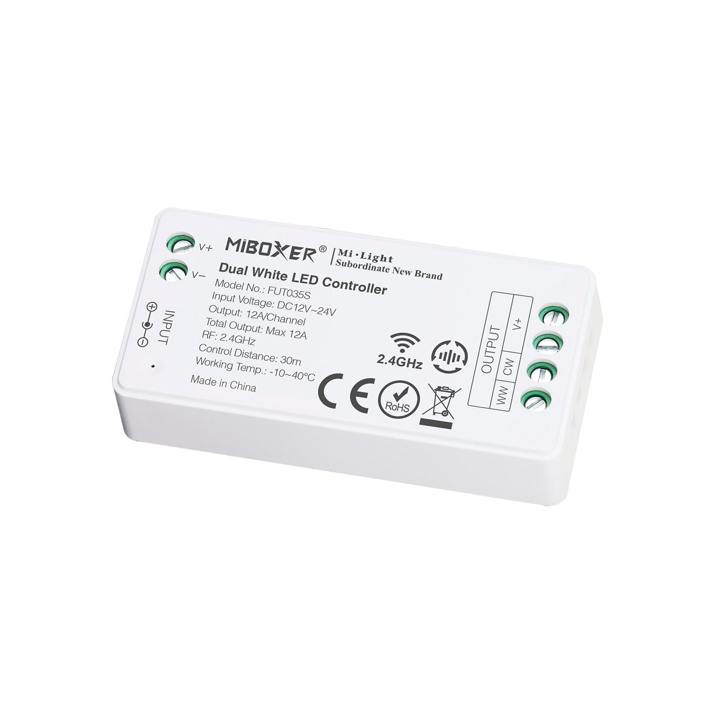 Controlador Cct Blanco Dual Mini Rf 4 Zonas 12a_4