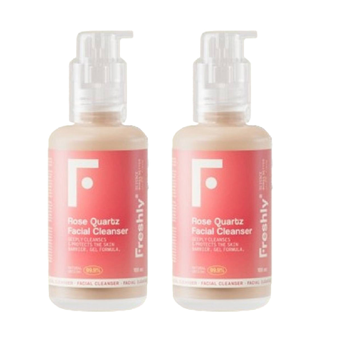 Pack 2x Limpiador Facial Rose Quartz Freshly 100ml
