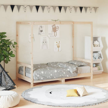 Vidaxl Estructura De Cama Para Niños Madera Maciza De Pino 80x160 Cm_1
