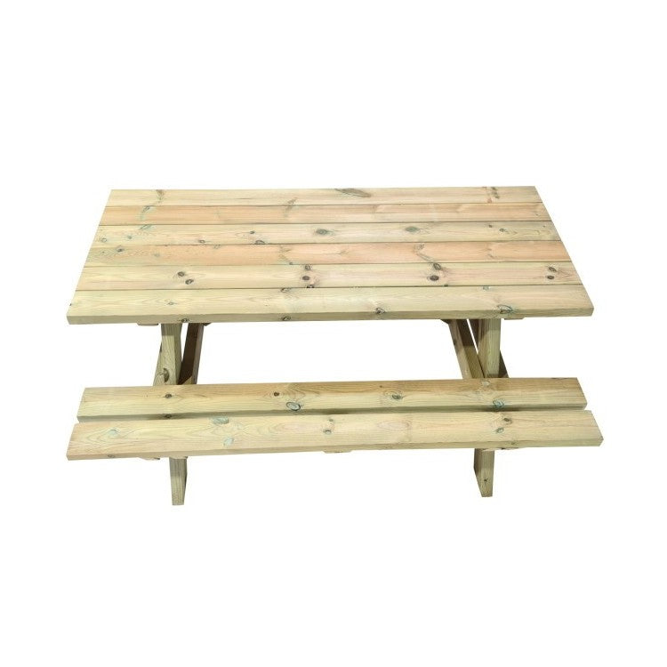 Mesa De Picnic Masgames Munich L 180 Cm Largo Madera Sin Pintar Mesa Sin Respaldo._1