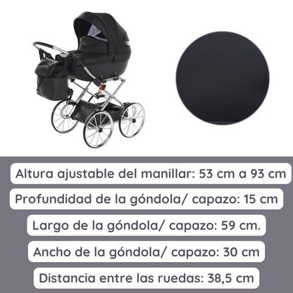 Carro De Muñecas Dolce Classic_black-silver_4