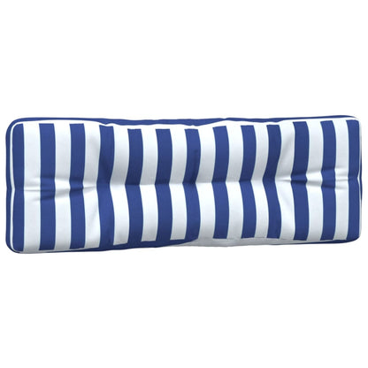 Vidaxl Cojines Para Palés 3 Piezas Tela A Rayas Azul Y Blanco_3